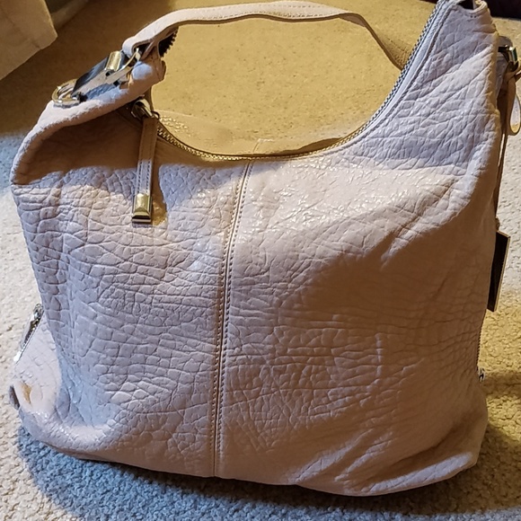 * Vince Camuto Riley Clay Leather Hobo Blush - Picture 1 of 8